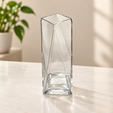 مزهرية زجاجية شفافة طويلة | Tall Clear Glass Vase