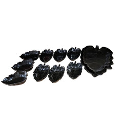 Set 9 Pcs Leaf Plates