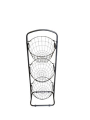 3-Tier Metal Wire Basket Stand