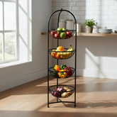 4-Tier Metal Storage Basket stand