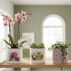 Ceramic plant pots