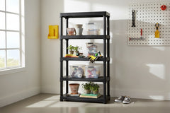 5-Tier Plastic Storage Rack lifestyle