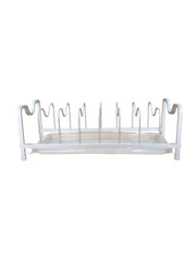 Compact Metal Plate Organizer – Elegant Countertop Dish Rack