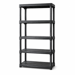 5-Tier Plastic Storage Rack white background