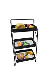 3-Tier Iron Storage Rack – Multi-Purpose Organizer
