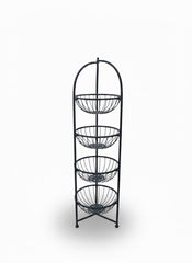 4-Tier Metal Storage Basket stand