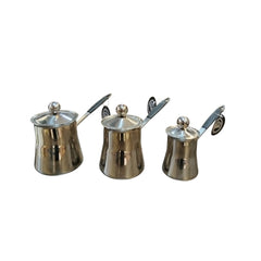 Stainless Steel Turkish Coffee Pot Set – 3 Sizes