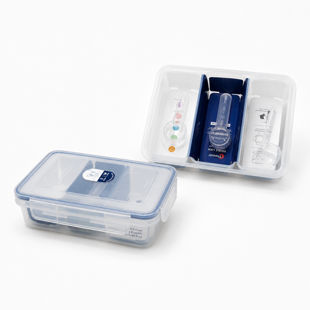 3-Compartment Airtight Food Containe