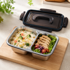 علبة غداء ستانلس ستيل  1800ml - Stainless Steel Lunch Box 1800ml