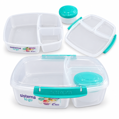 Sistema To Go Triple Split 2L- علبة طعام ترايبل سبليت