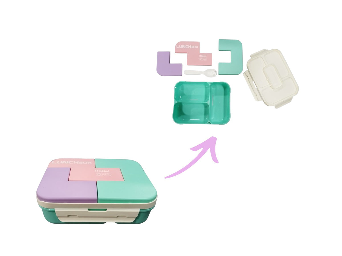 Colorful Compartment Lunch Box – 1150 ml