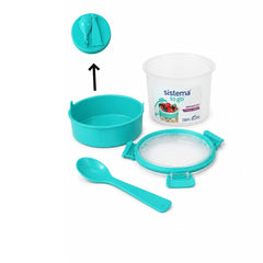 Sistema To Go Yogurt & Fruit Container with Spoon - 530 ML وعاء زبادي وفواكه سيستيما مع ملعقة
