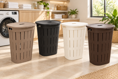 سلة غسيل ترندي مع غطاء | Trendy Laundry Hamper with Lid