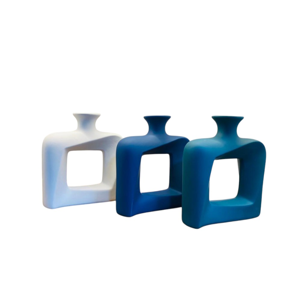 Modern Square Hollow Vase 23cm*21cm (1pc)