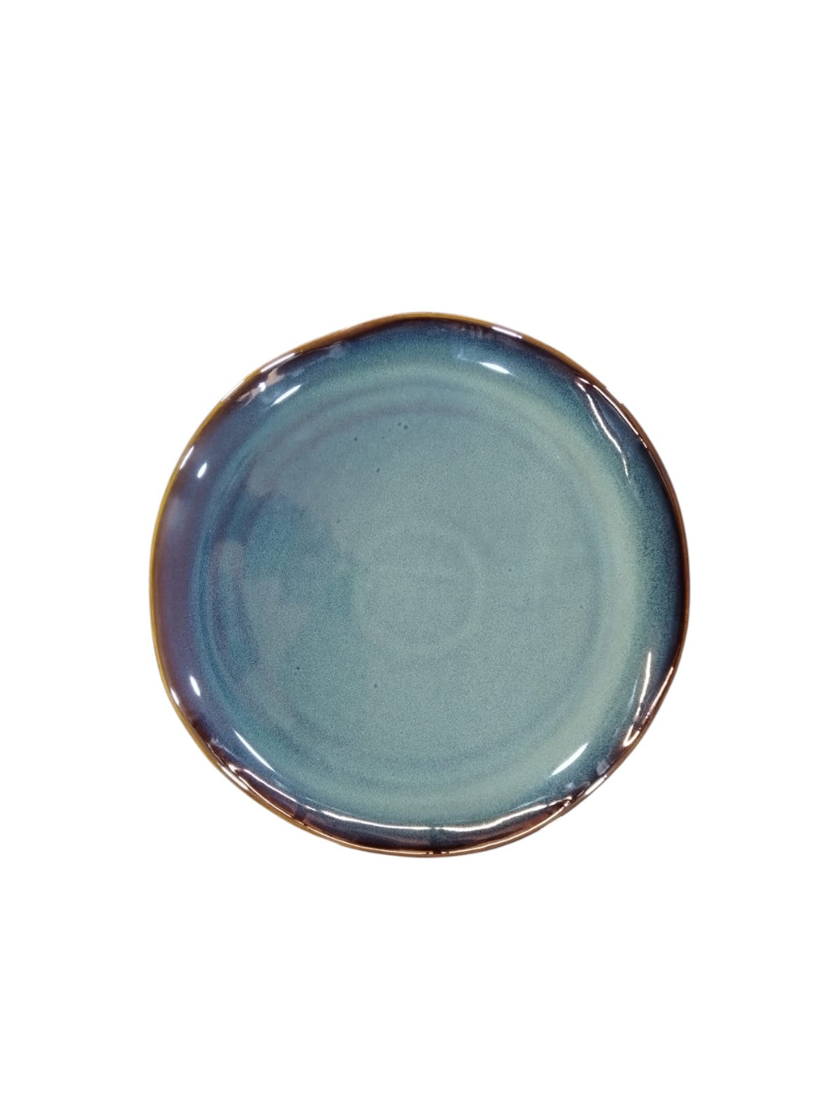 Emerald Glazed Plate – 27.5 cm / 21.5 cm