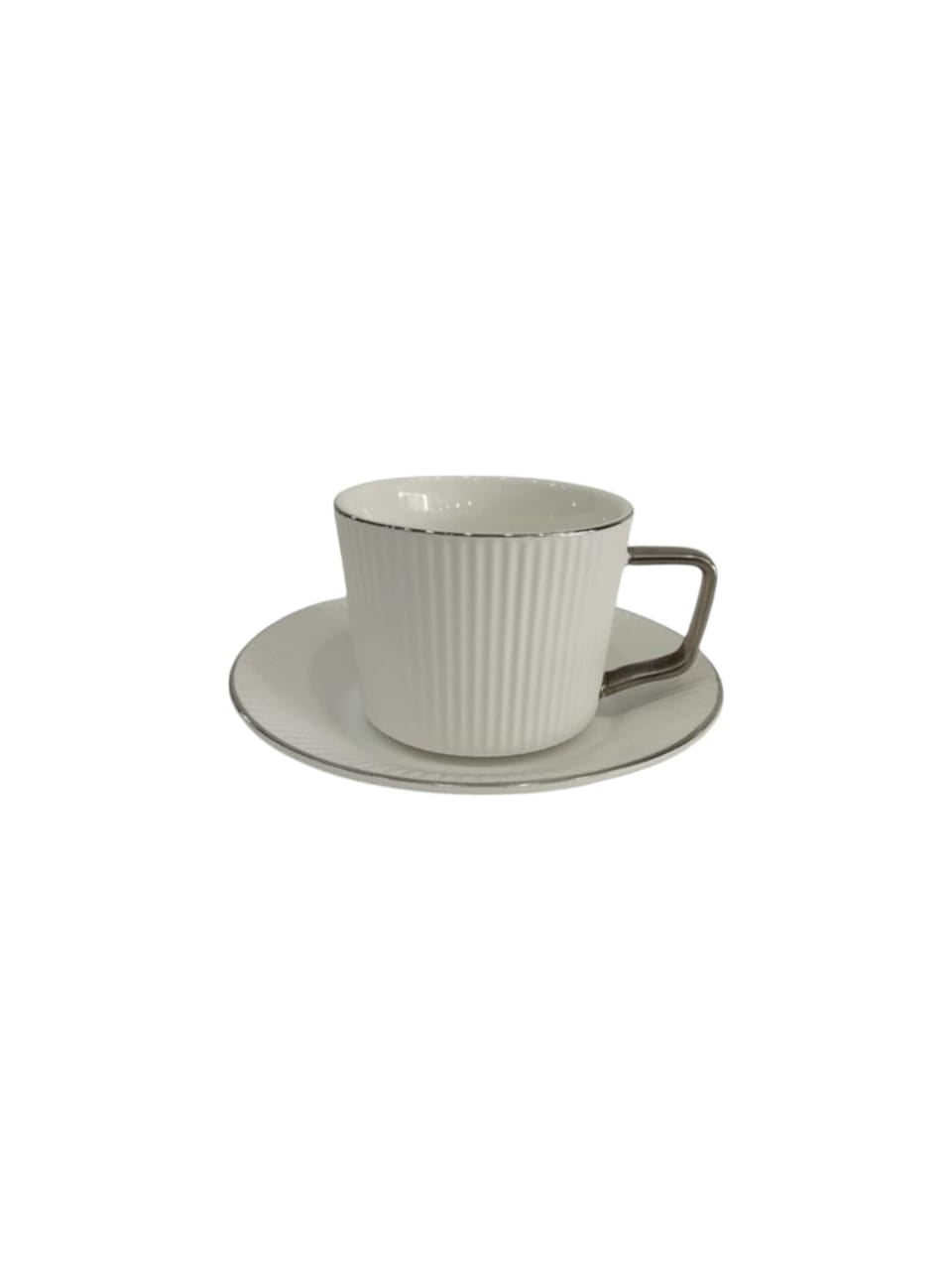 Ceramic Coffee Cup & Saucer Set