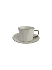 Ceramic Coffee Cup & Saucer Set
