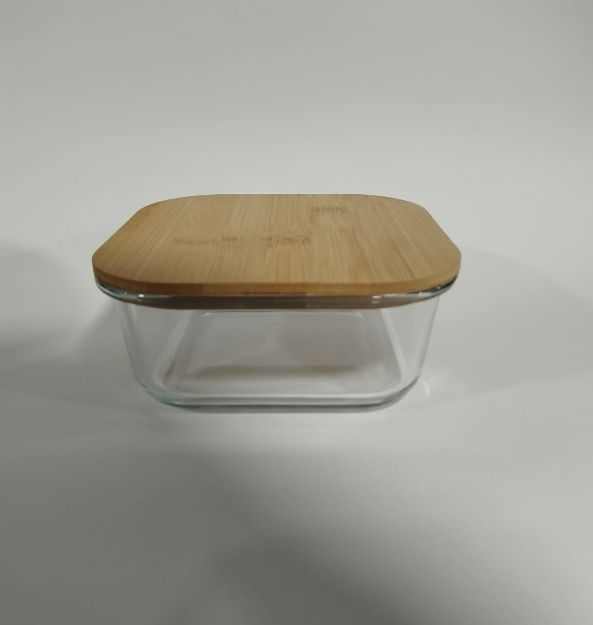 Square Glass Food Storage  with Bamboo Lids