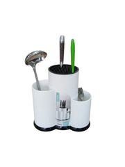 Multi-Section Utensil & Knife Holder – Modern Countertop Organizer