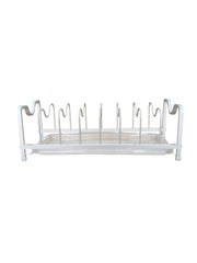 Compact Metal Plate Organizer – Elegant Countertop Dish Rack