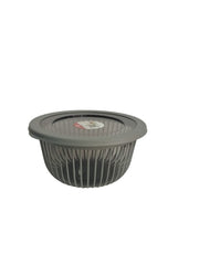 Ribbed Round Plastic Containers with Lid