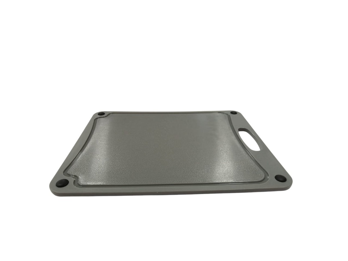 Plastic Cutting Board with Juice Groove & Non-Slip Feet