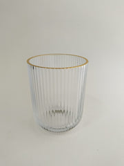 Ribbed Glass Tumble 6 PCS