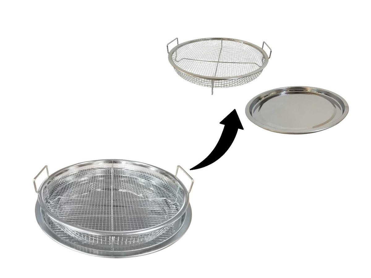 Stainless Steel Frying Basket with Tray