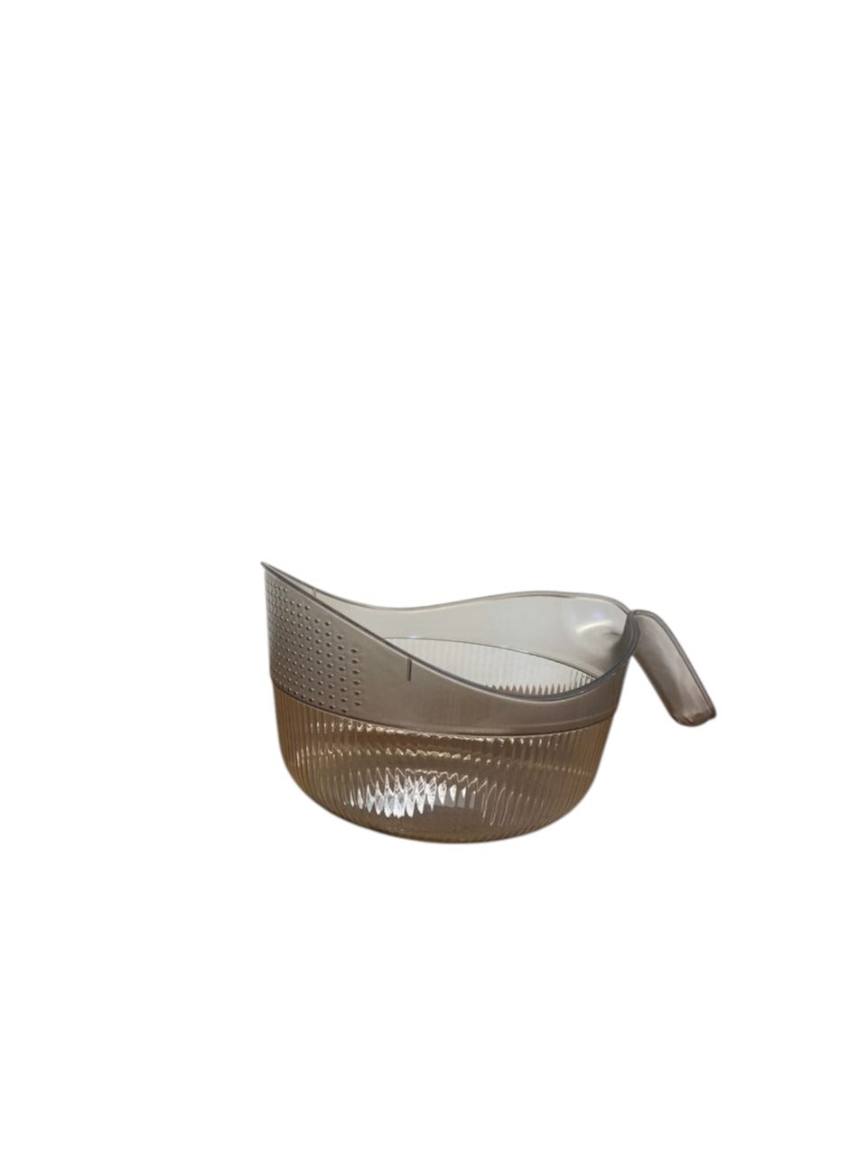 Plastic Drain & Pour Washing Bowl with Handle
