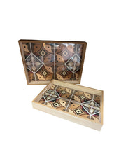 Decorative Wooden Tray Set