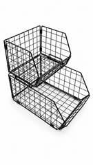 سلال فواكه معدنية بطابقين | Two-Tier Metal Fruit Baskets