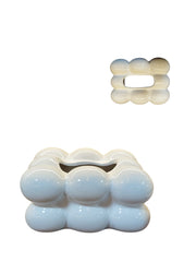 Ceramic Tissue Box Holder – Bubble