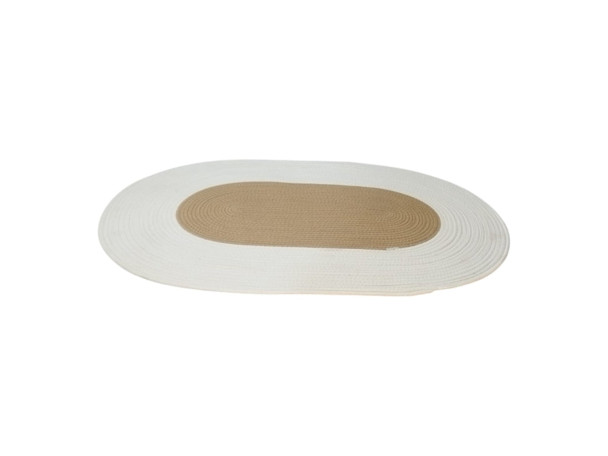 Oval Braided Woven Rug