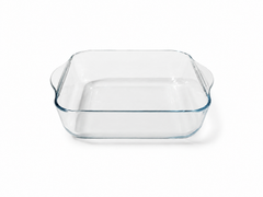 صينية خبز زجاجية بمقابض جانبية | Glass Baking Dish with Side Handles