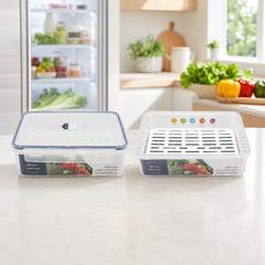 Double-Lock Food Storage Container with Drain Tray – 4200 ml