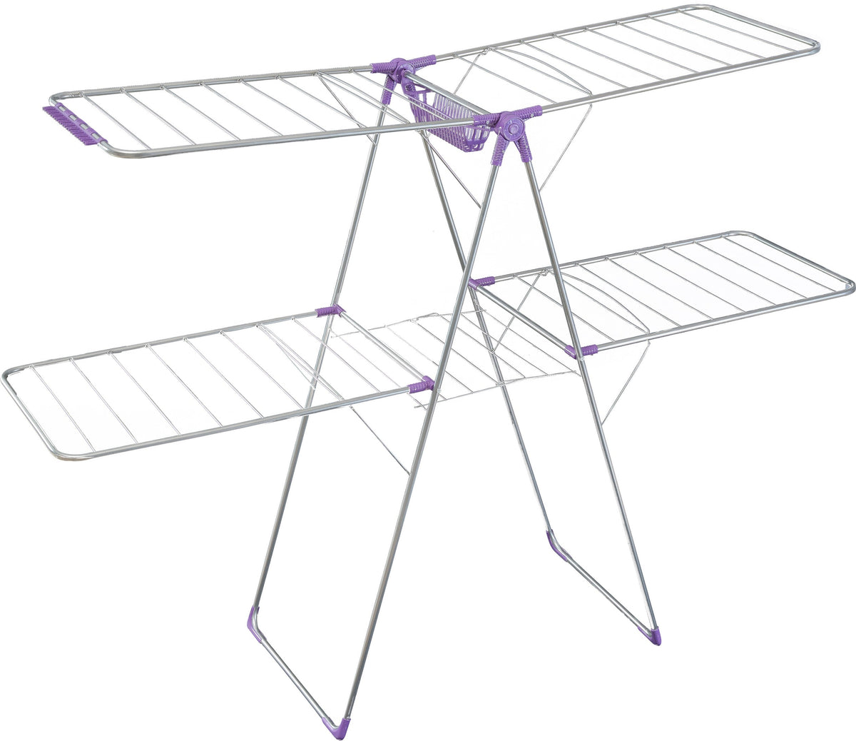 منشر غسيل حديد طبقتين VENISA مقاس 60 × 160 | VENISA Two-Tier Iron Clothes Drying Rack 60 × 160