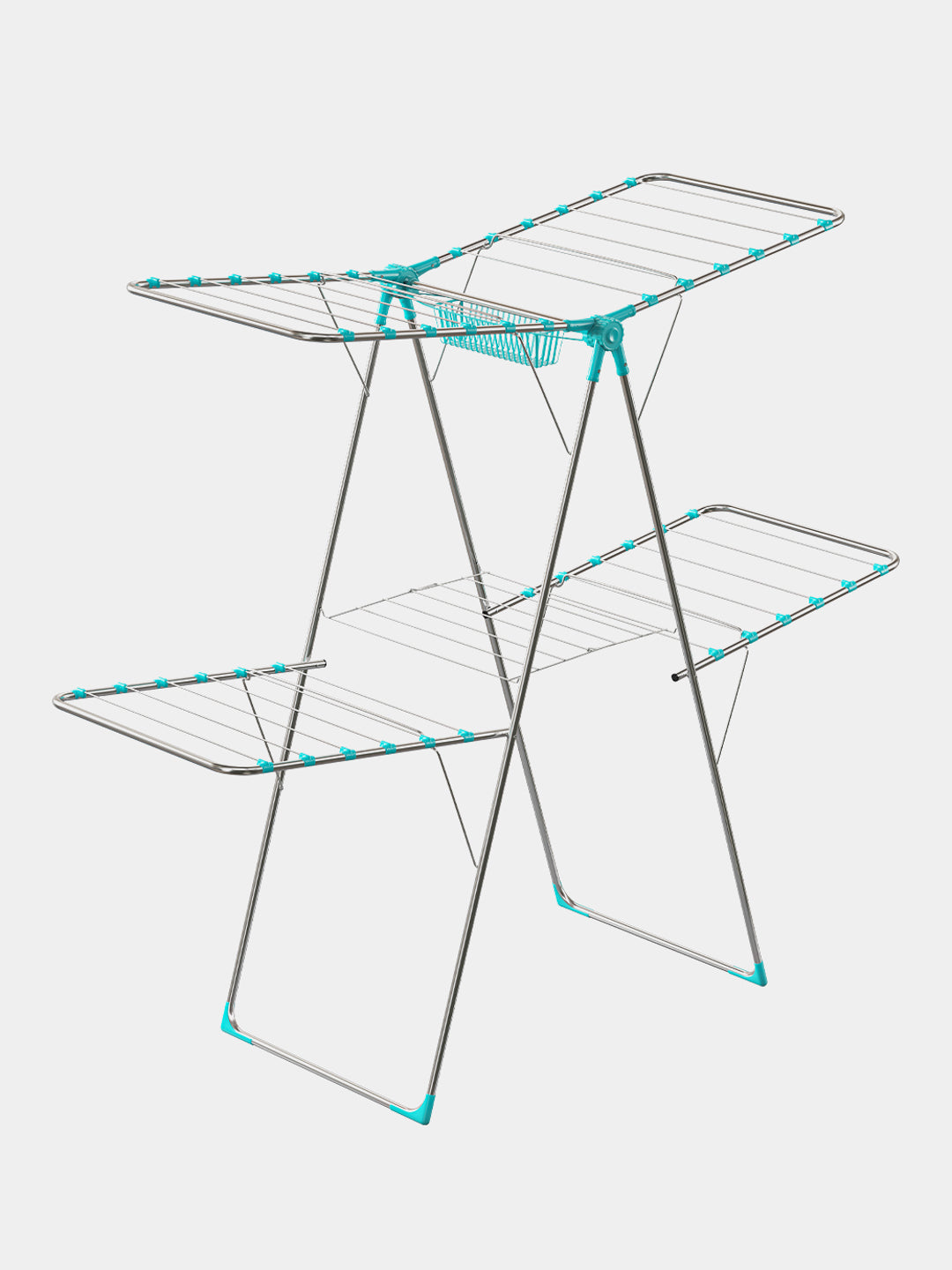 منشر غسيل حديد طبقتين RAIZAL مقاس 60 × 150 | RAIZAL Two-Tier Iron Clothes Drying Rack 60 × 150