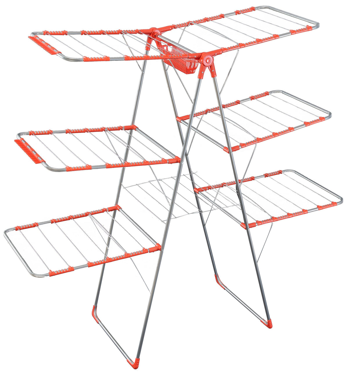 | 3-Tier Folding Clothes Drying Rack Setمنشر غسيل حديد 3طبقاتAZALEA 60*165