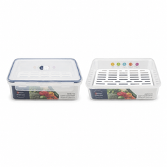 Double-Lock Food Storage Container with Drain Tray – 4200 ml