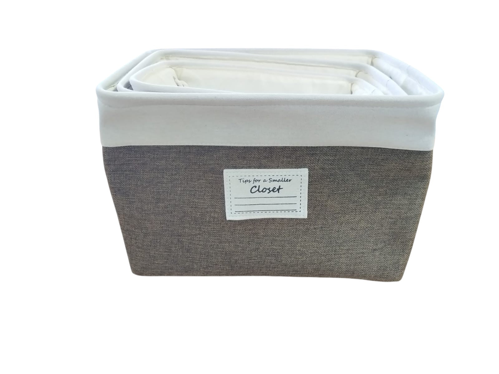 Fabric Storage Basket Set (Tall – 3 Sizes)