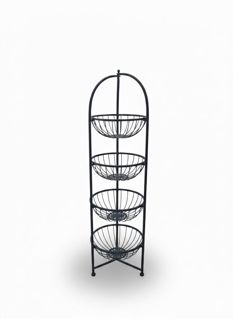 4-Tier Metal Storage Basket stand